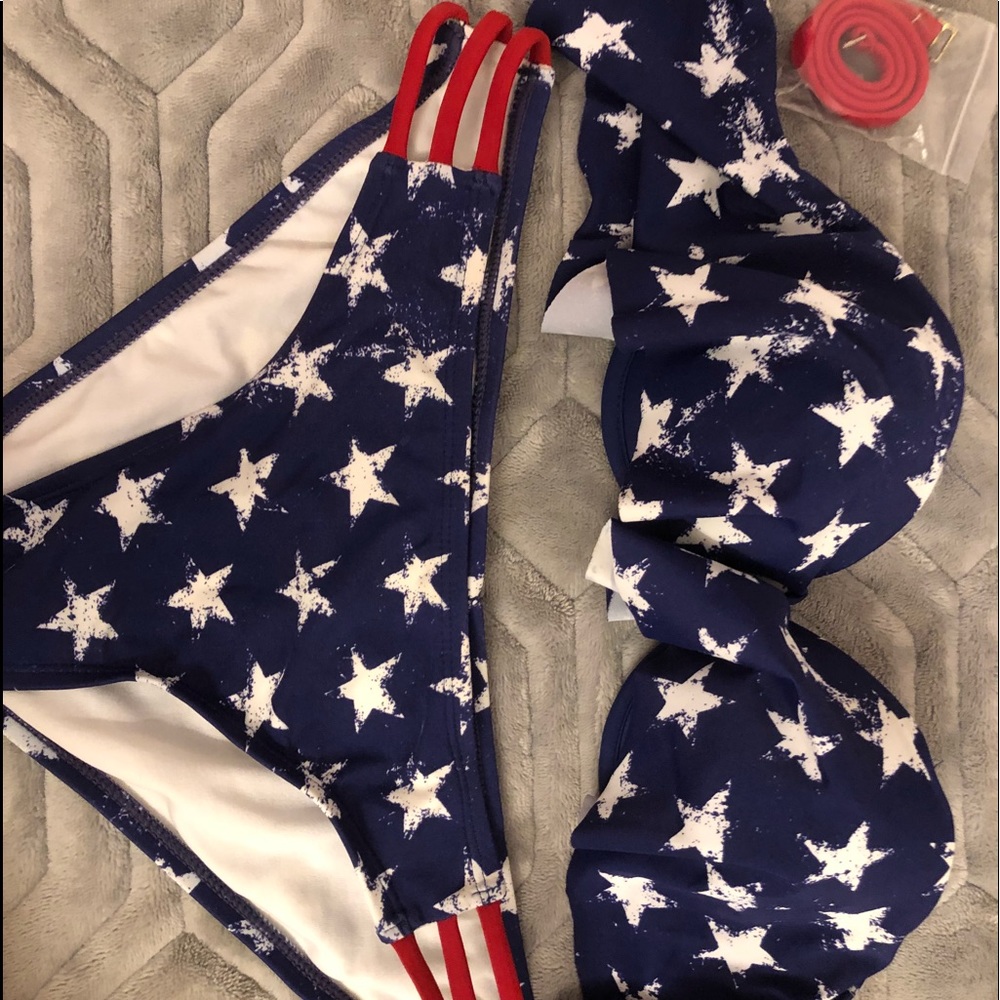 stars and stripes bikini set